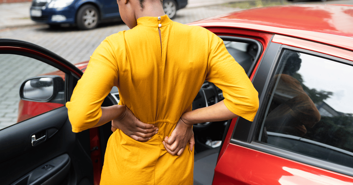 Back injury pain after car accident