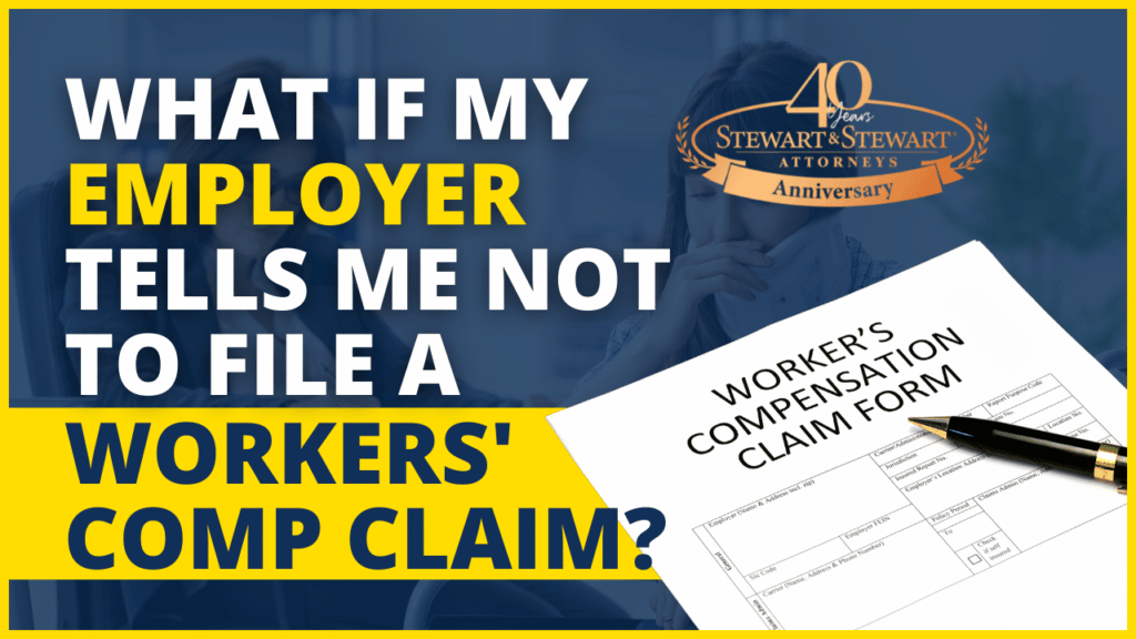 What is My Employer Tells Me Not to File a Workers' Comp Claim?